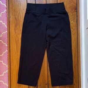 Lands' End Cropped Black Pants